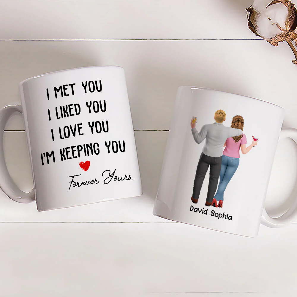 My Heart Is Yours Always - Personalized Custom Coffee Mug - Image 2
