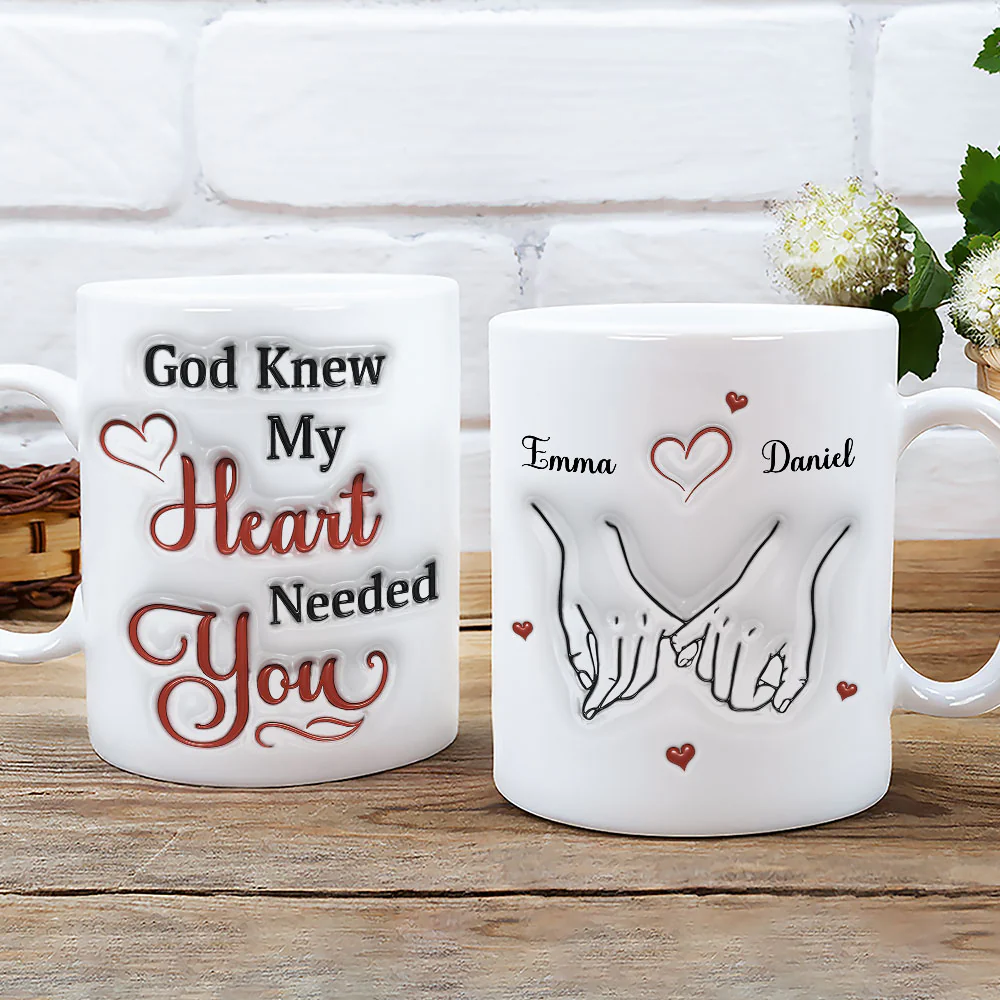 My Heart Needs You - Personalized Custom 3D Effect Mug - Image 2