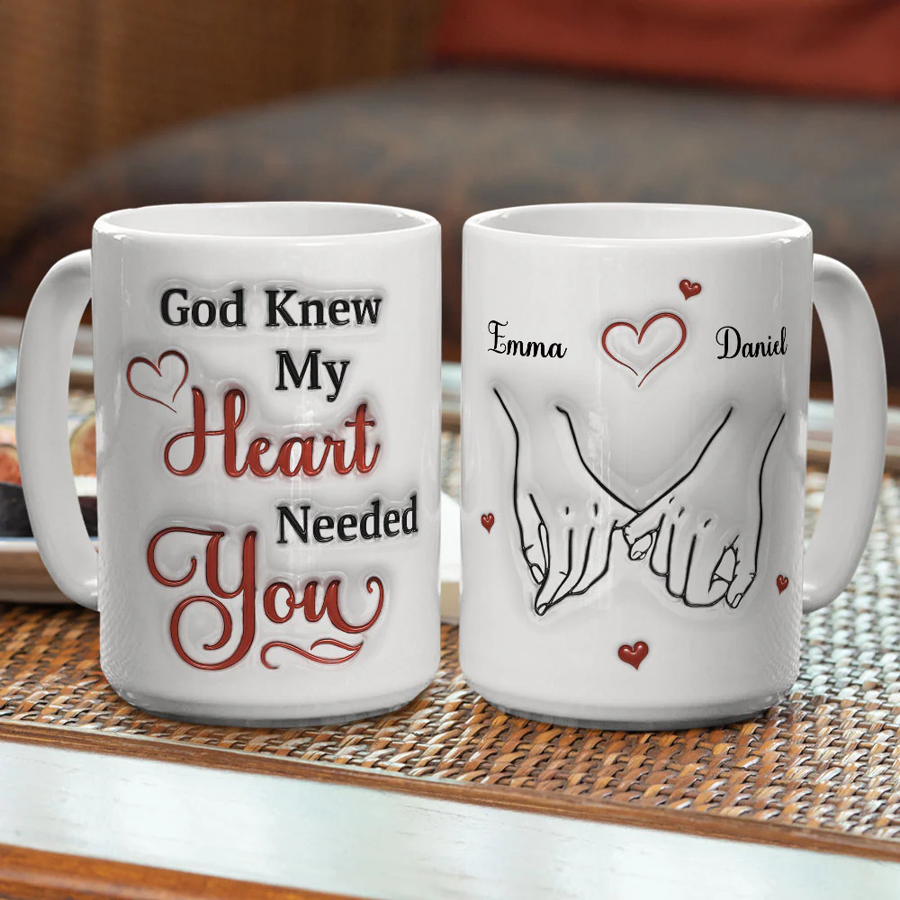 My Heart Needs You - Personalized Custom 3D Effect Mug - Image 4