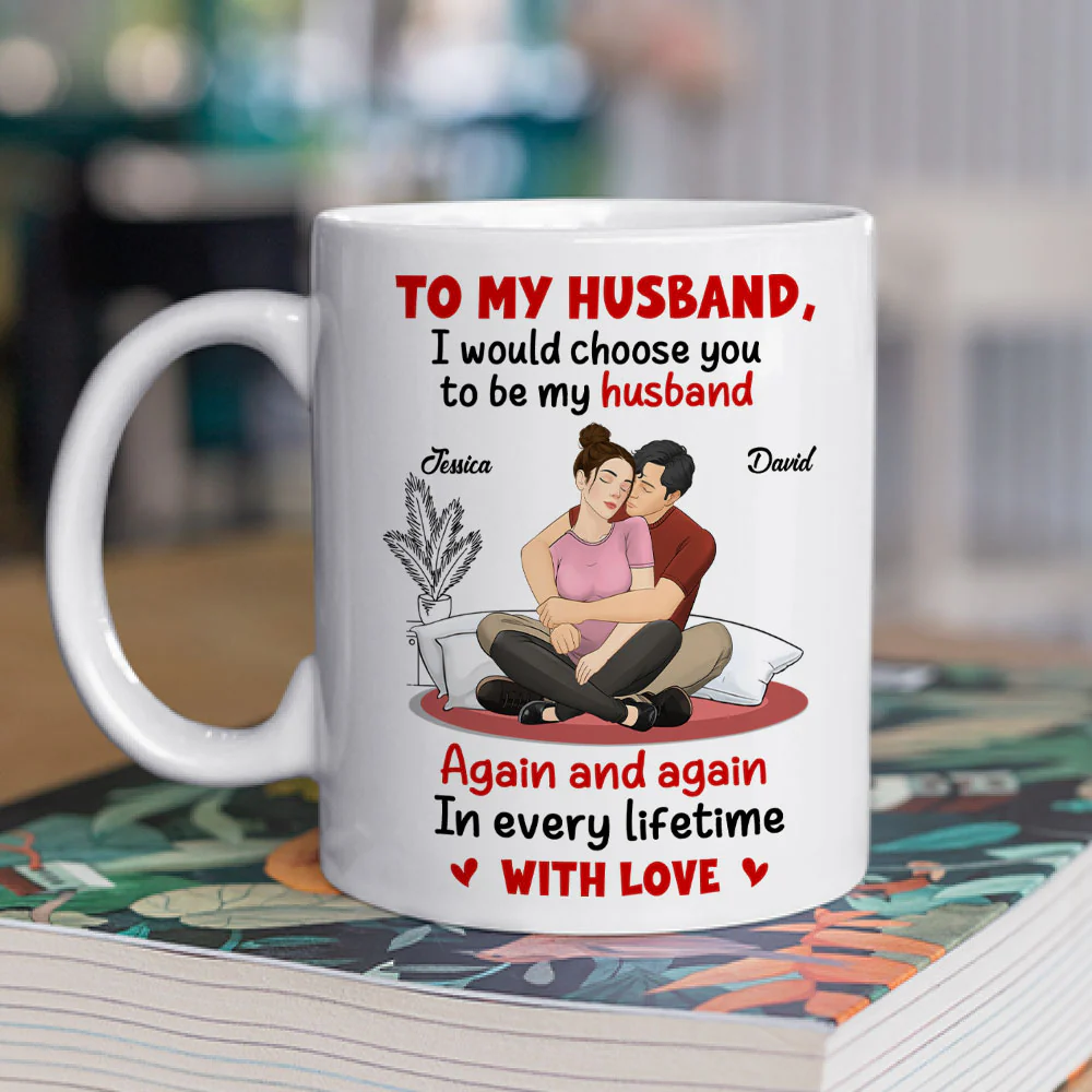 My Heart Repeats Your Name - Personalized Custom Coffee Mug - Image 2
