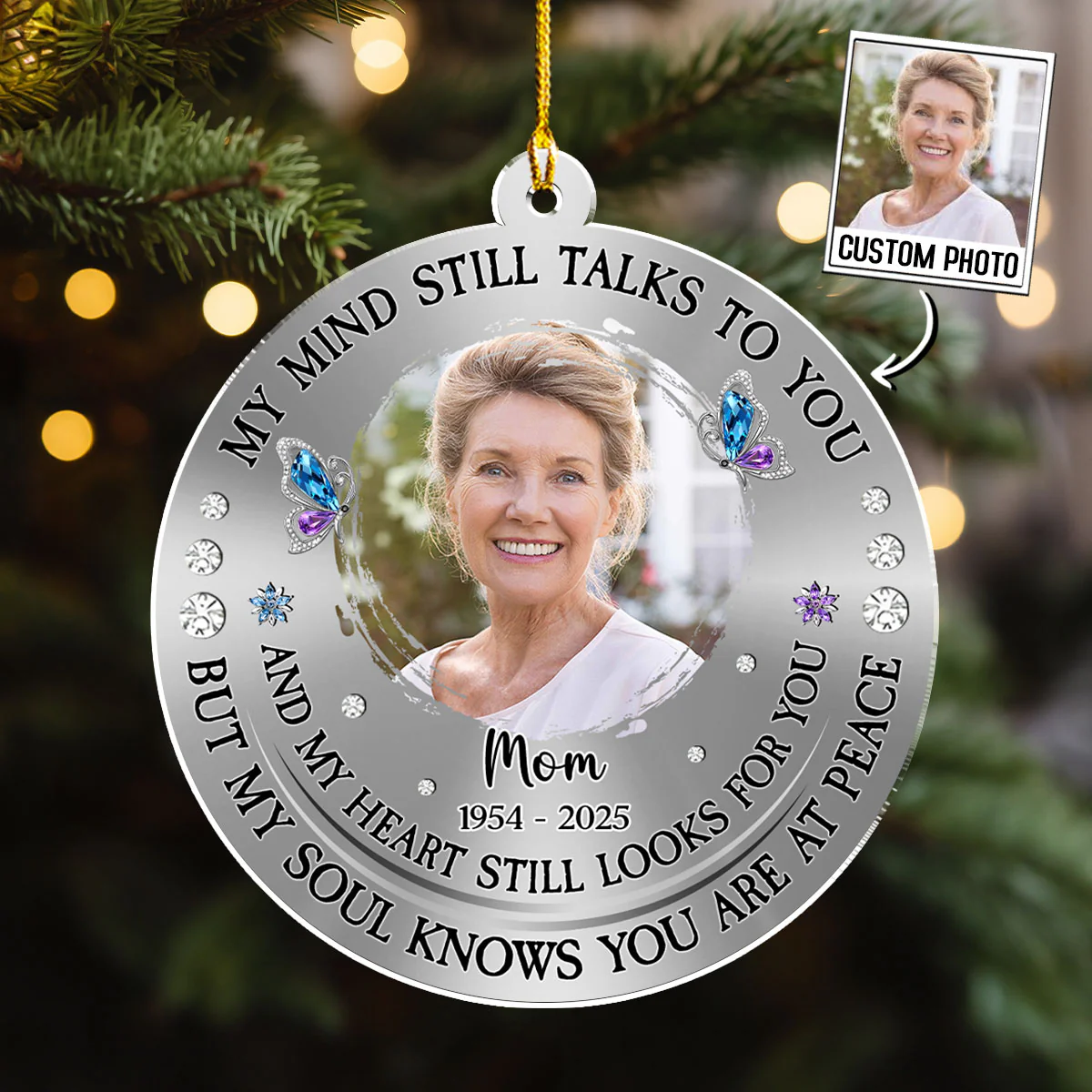My Heart Still Looks For You - Personalized Custom Acrylic Ornament