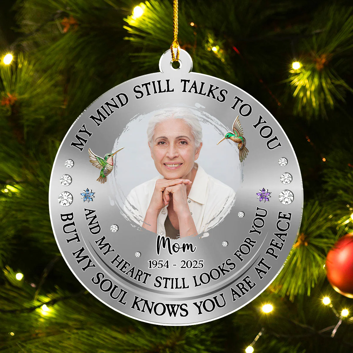 My Heart Still Looks For You - Personalized Custom Acrylic Ornament - Image 5