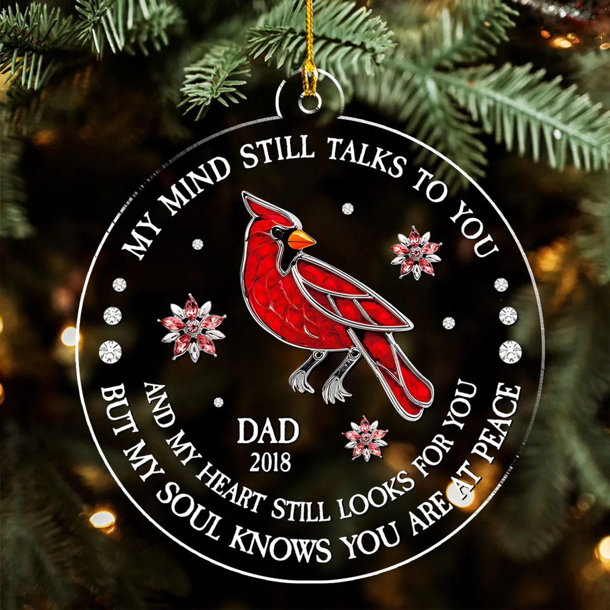 My Heart Still Looks For You - Personalized Custom Acrylic Ornament - Image 3