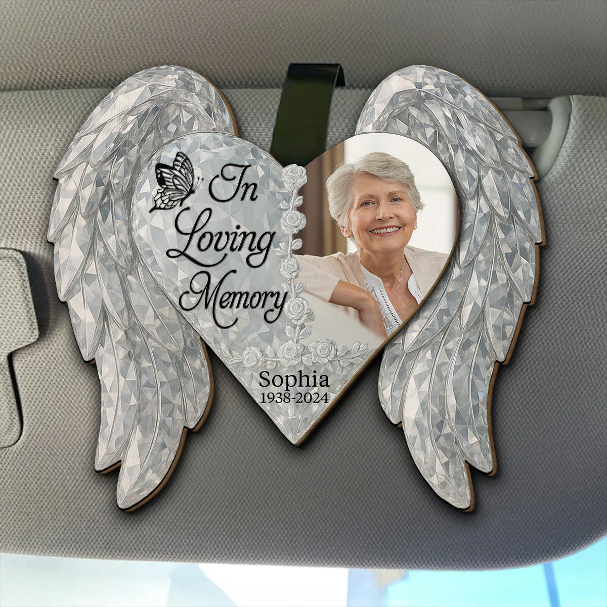 My Heart Still Loves You - Personalized Custom Car Visor Clip - Image 4