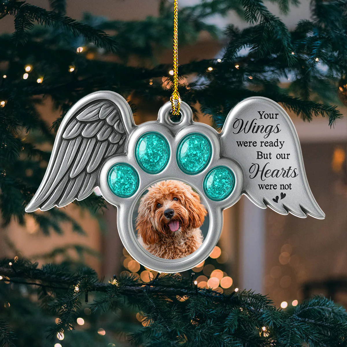 My Heart Were Not - Personalized Custom Acrylic Ornament - Image 3