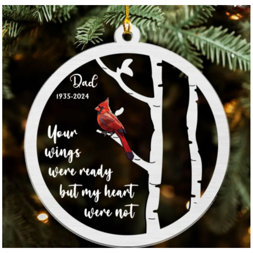 My Heart Were Not Ready - Personalized Custom Acrylic Ornament - Image 5