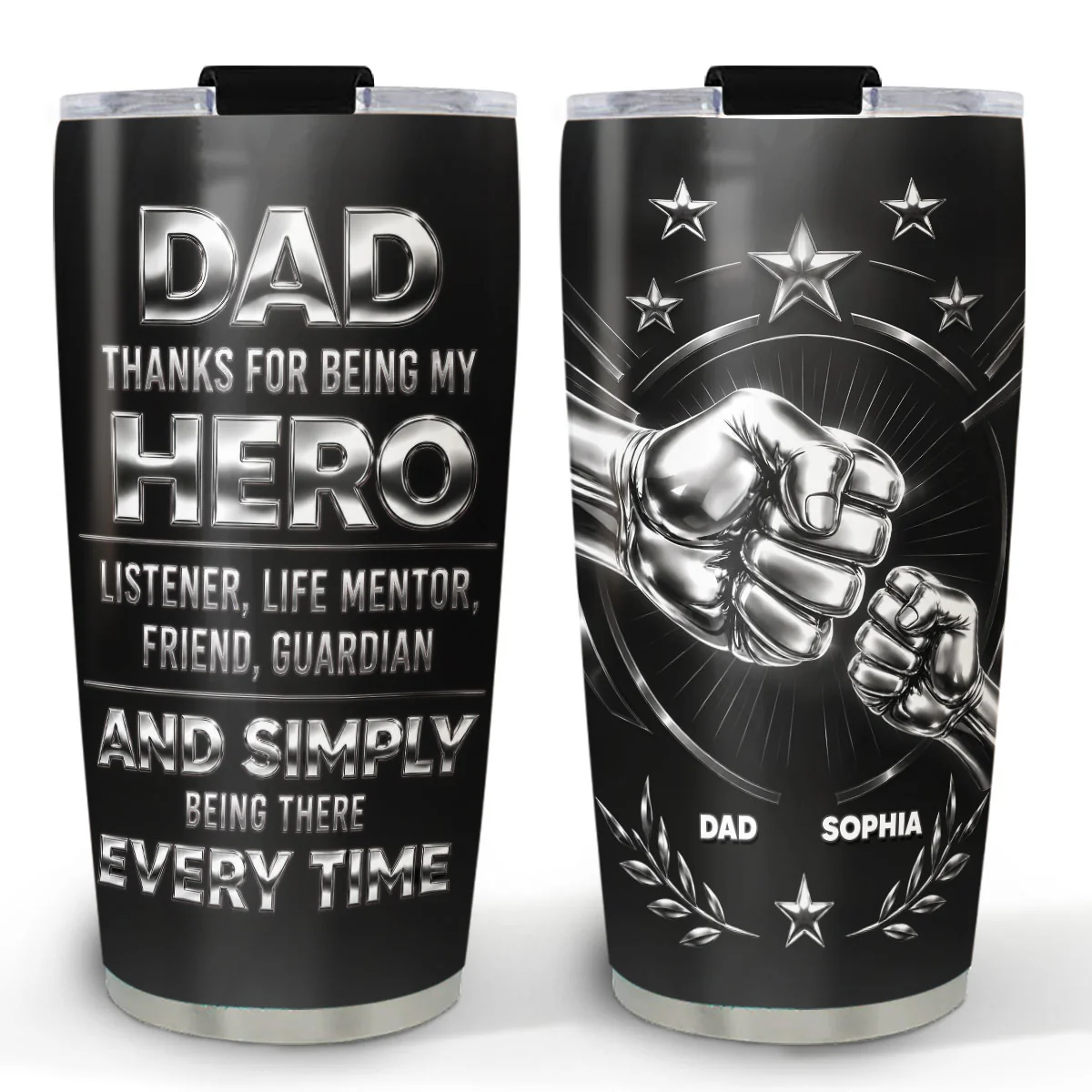 My Hero - Personalized Custom 3D Effect Tumbler