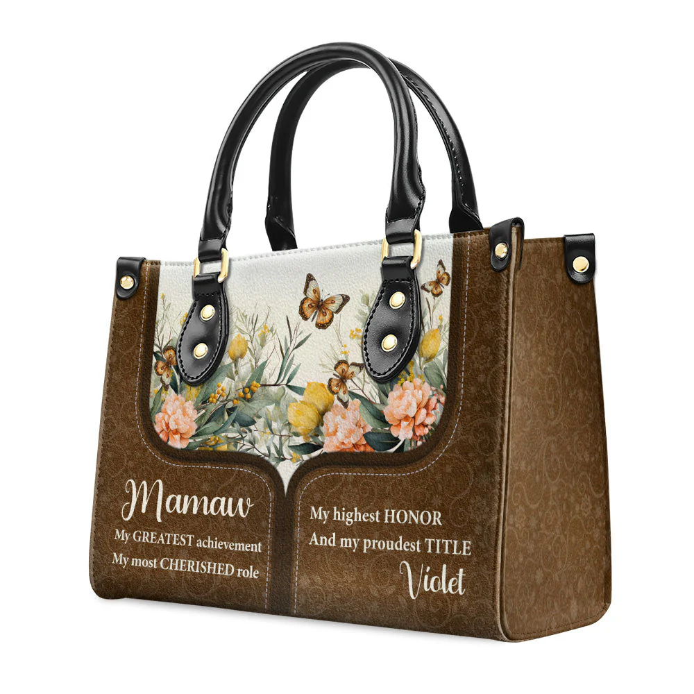 My Highest Honor - Personalized Custom Leather Bag - Image 4