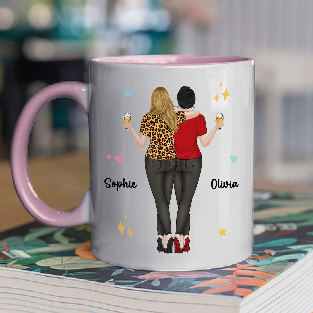 My Human Diary - Personalized Custom Accent Mug - Image 2