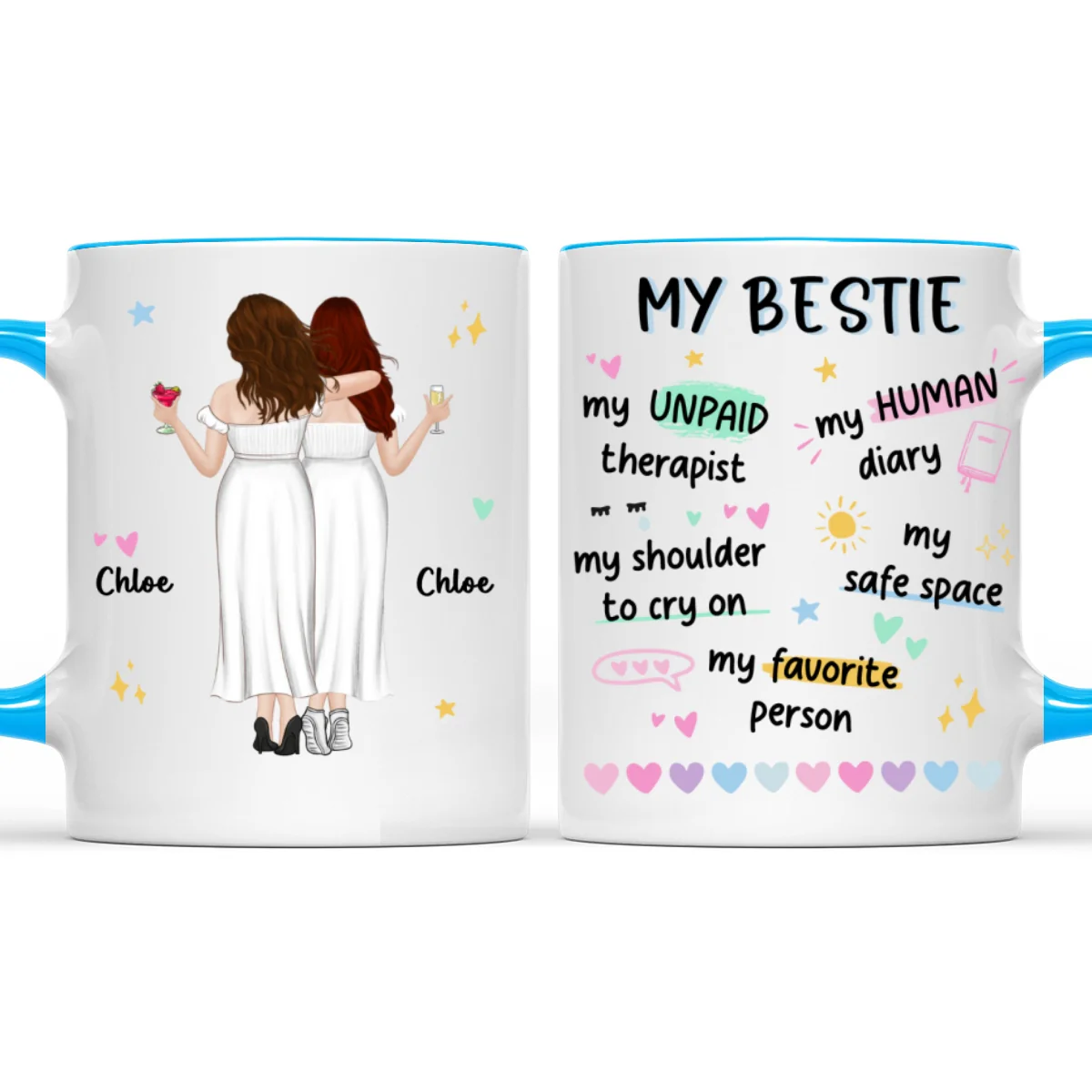 My Human Diary - Personalized Custom Accent Mug - Image 7