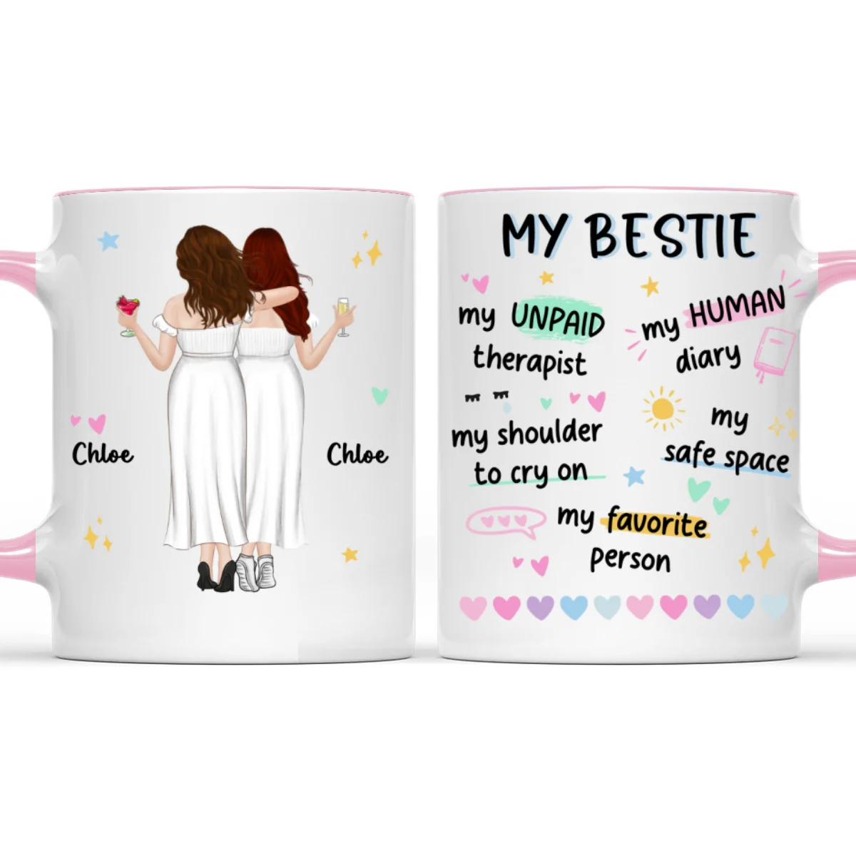 My Human Diary - Personalized Custom Accent Mug - Image 8