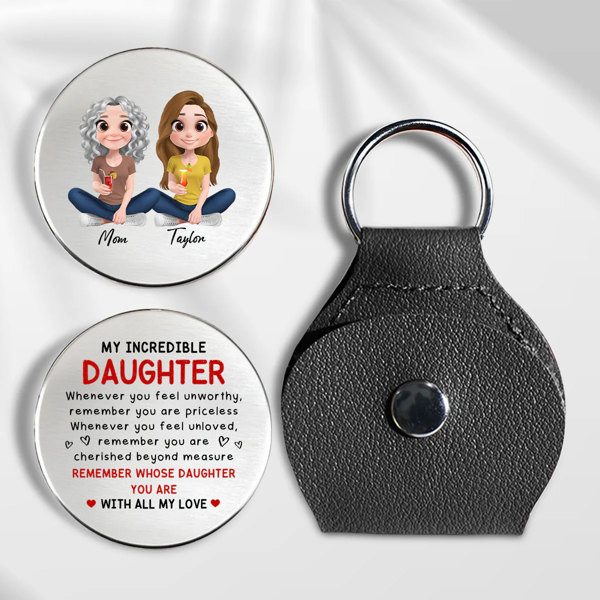 My Incredible Daughter - Personalized Custom Pocket Hug - Image 2