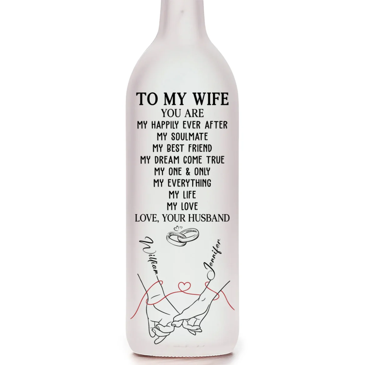 My Life My Love 2 - Personalized Custom Bottle Lamp - Image 6
