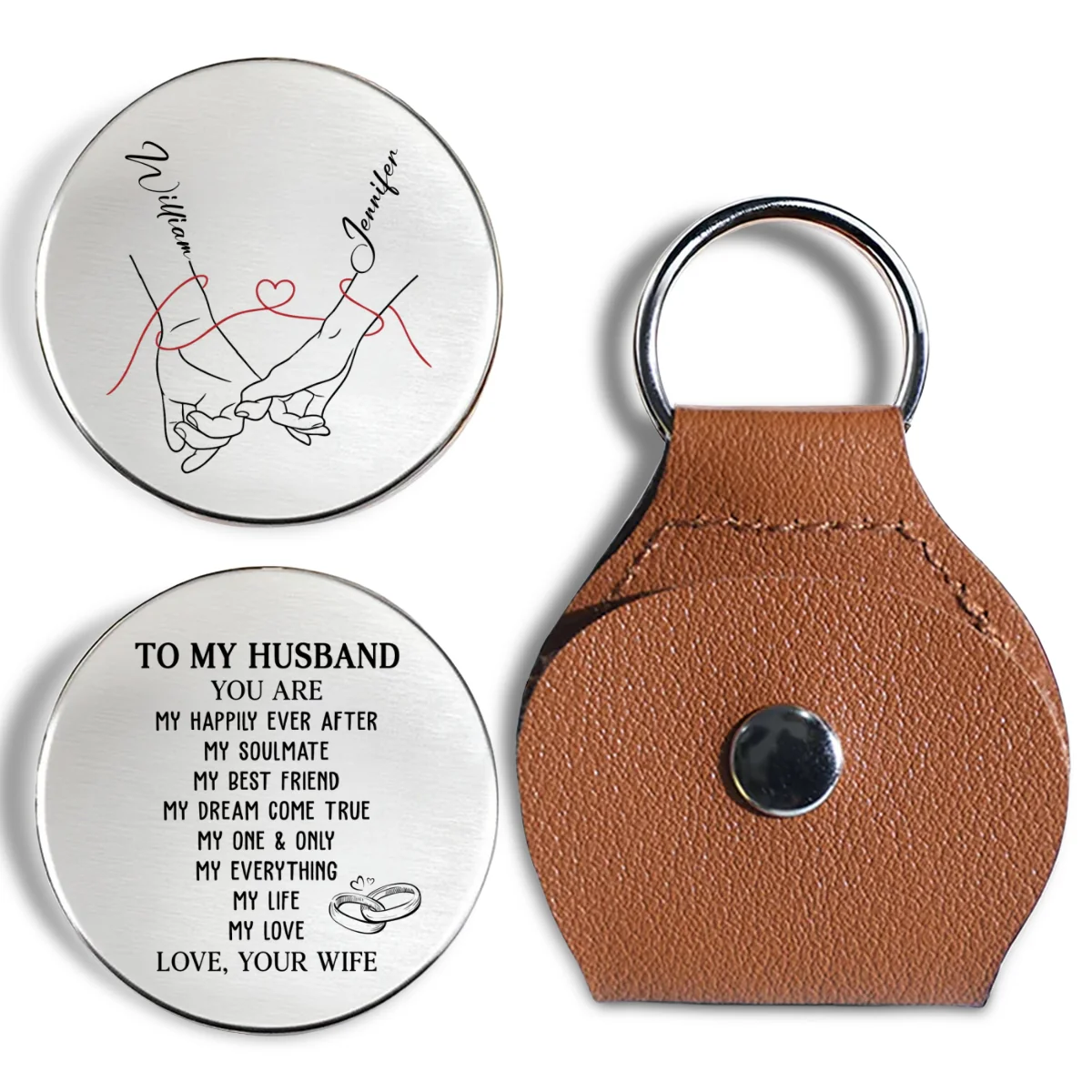 My Life My Love - Personalized Custom Pocket Hug - Image 6