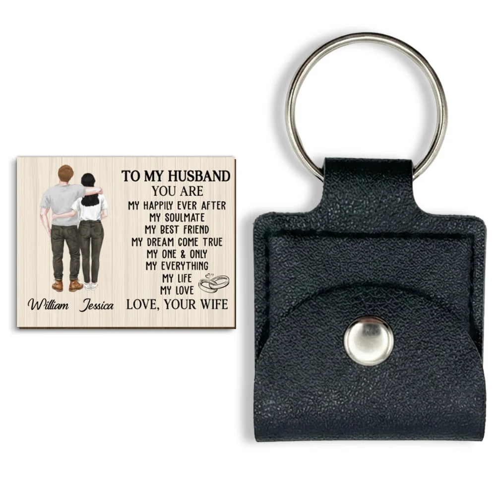 My Life My Love - Personalized Custom Wooden Pocket Hug - Image 7