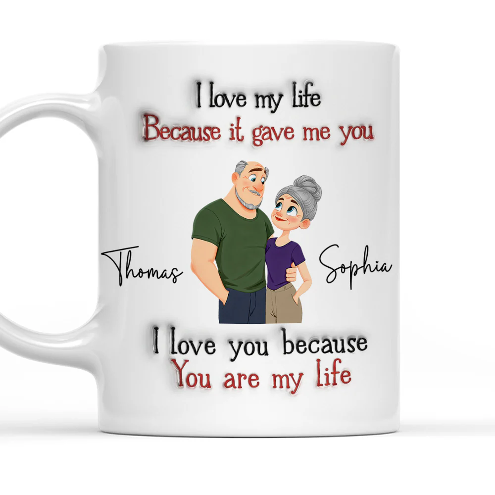 My Life - Personalized Custom 3D Inflated Effect Mug