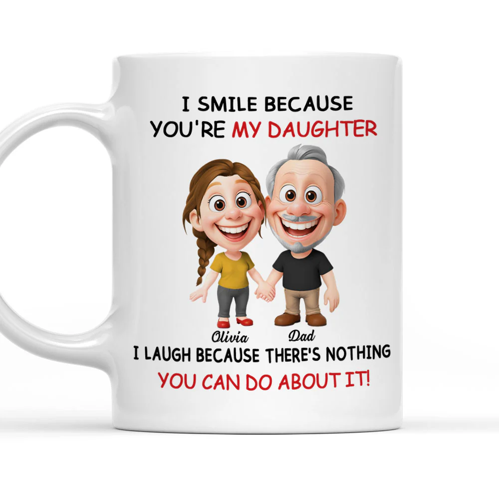 My Little Girl - Personalized Custom Coffee Mug