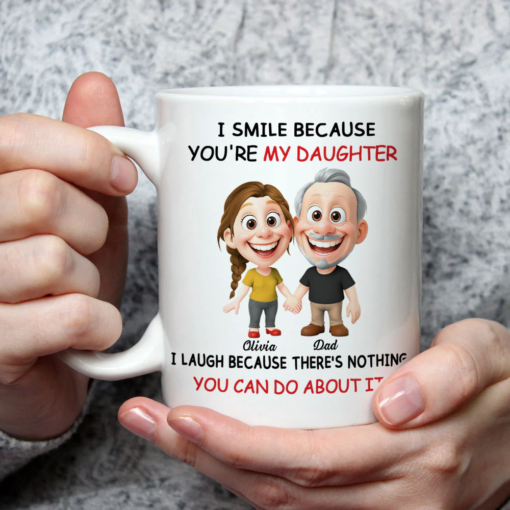 My Little Girl - Personalized Custom Coffee Mug - Image 2