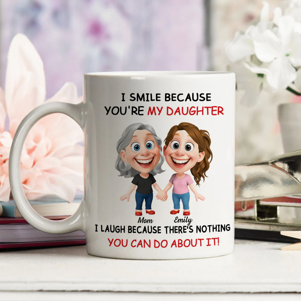 My Little Girl - Personalized Custom Coffee Mug - Image 3