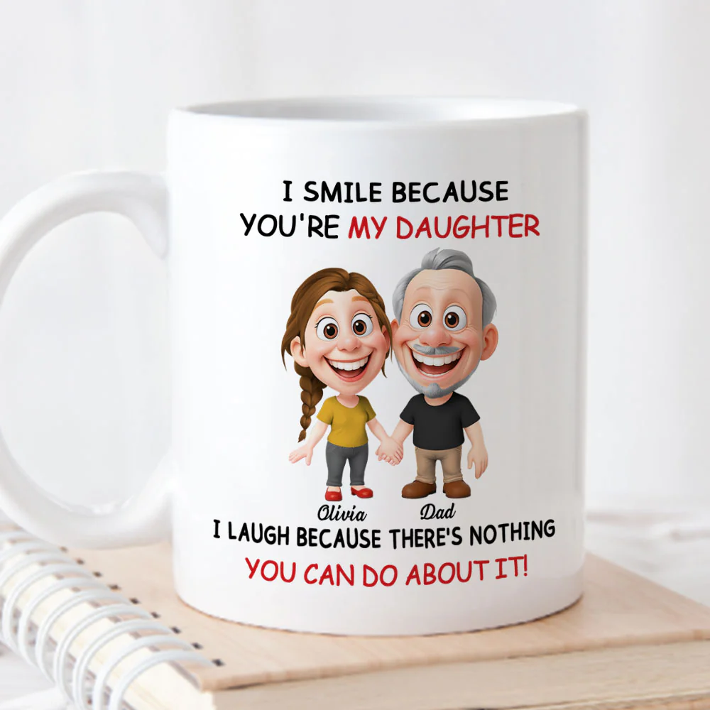 My Little Girl - Personalized Custom Coffee Mug - Image 4
