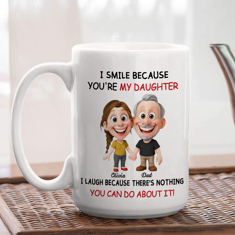 My Little Girl - Personalized Custom Coffee Mug - Image 5