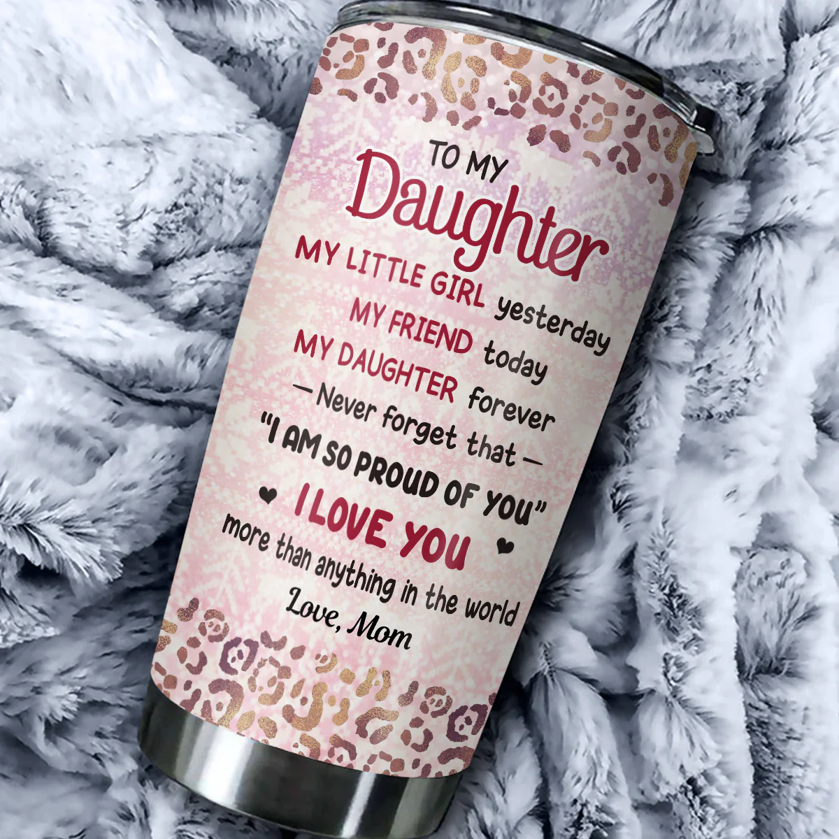 My Little Girl - Personalized Custom Tumbler - Image 5