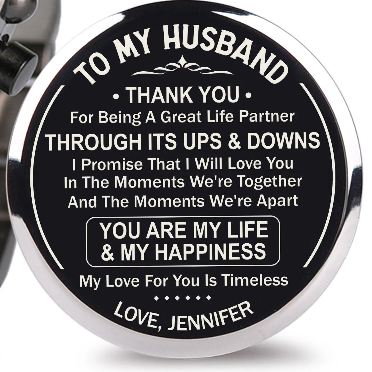 My Love For You Is Timeless - Personalized Engraved Wooden Watches GQ026 - Image 2