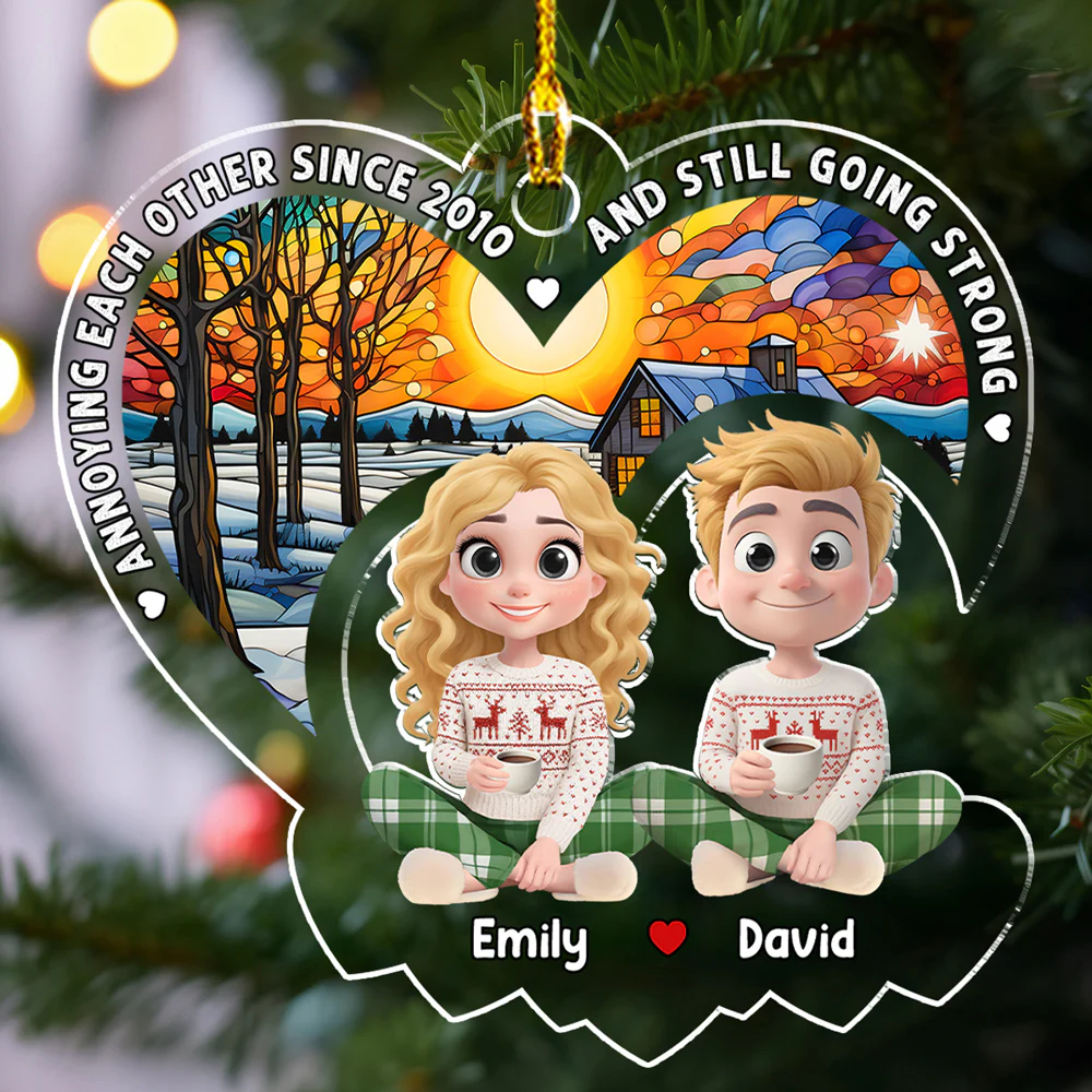 My Love For You - Personalized Custom Acrylic Ornament - Image 5