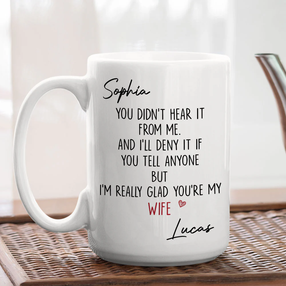 My Love For You - Personalized Custom Coffee Mug - Image 4