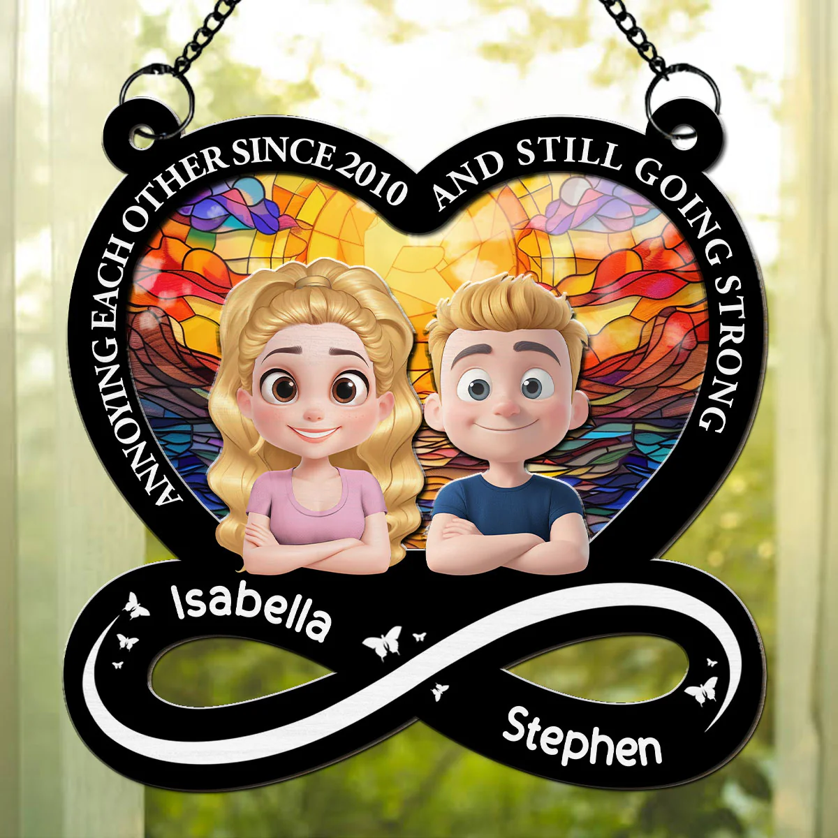 My Love For You - Personalized Custom Suncatcher - Image 3