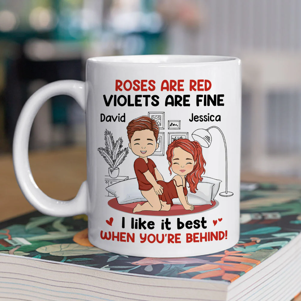 My Love For You Reaches Beyond Measure - Personalized Custom Coffee Mug - Image 3