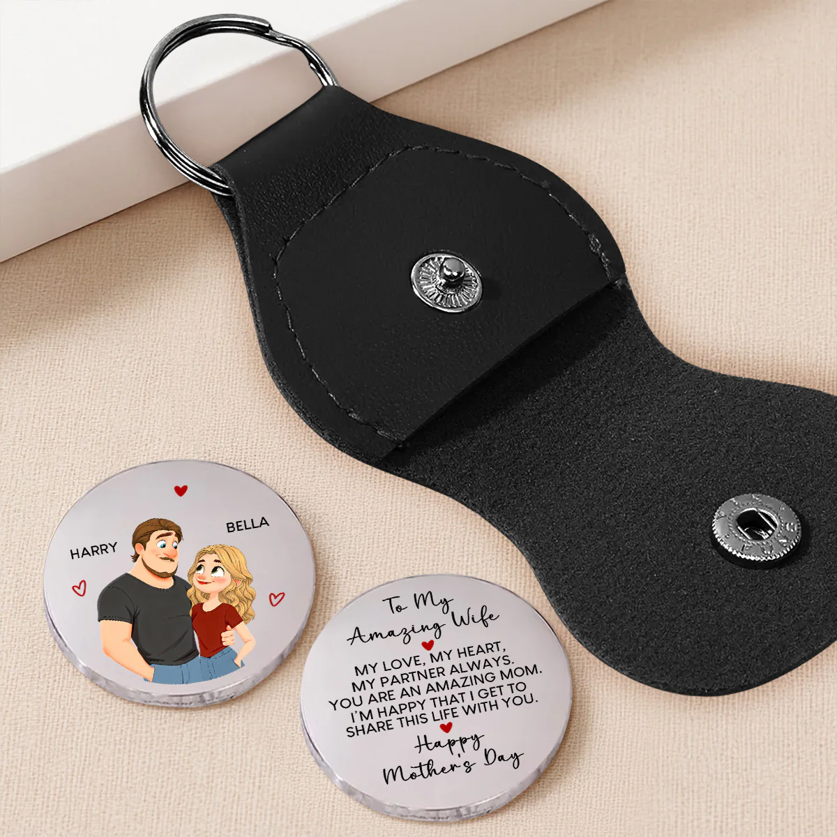 My Love My Heart - Personalized Custom Pocket Hug - Image 2