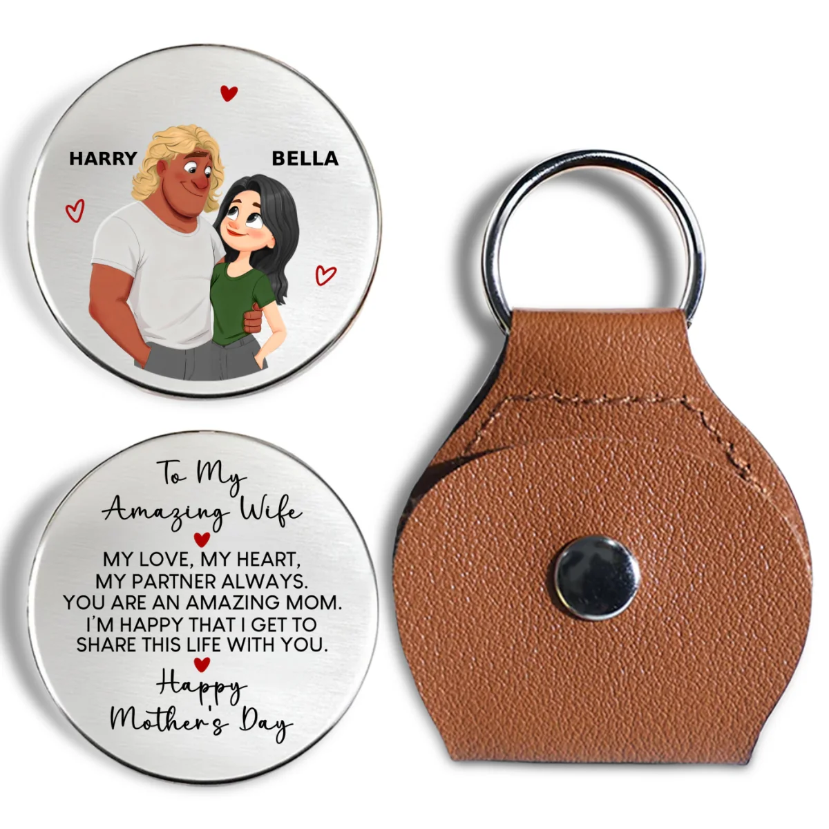 My Love My Heart - Personalized Custom Pocket Hug - Image 6