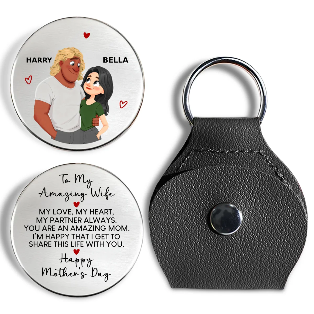 My Love My Heart - Personalized Custom Pocket Hug - Image 7
