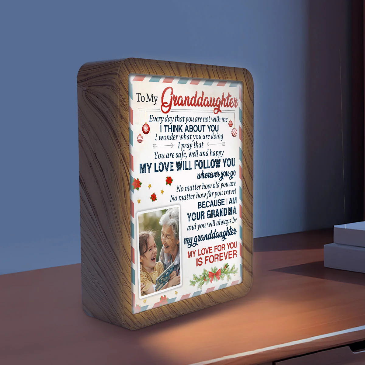 My Love Will Follow You Wherever You Go - Personalized Custom Magic Mirror - Image 4