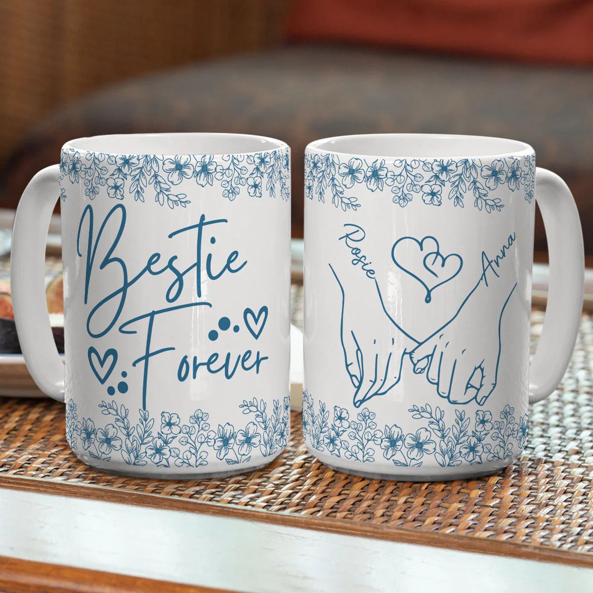 My Lovely Bestie - Personalized Custom Coffee Mug - Image 5