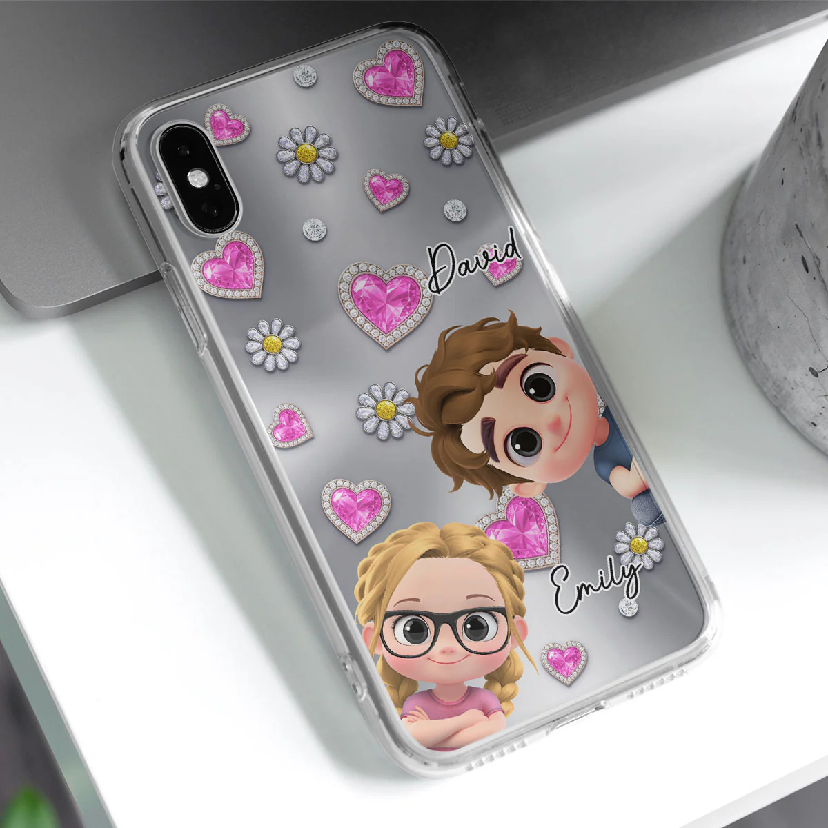 My Lovely Grandkids - Personalized Custom 3D Effect Phone Case - Image 2