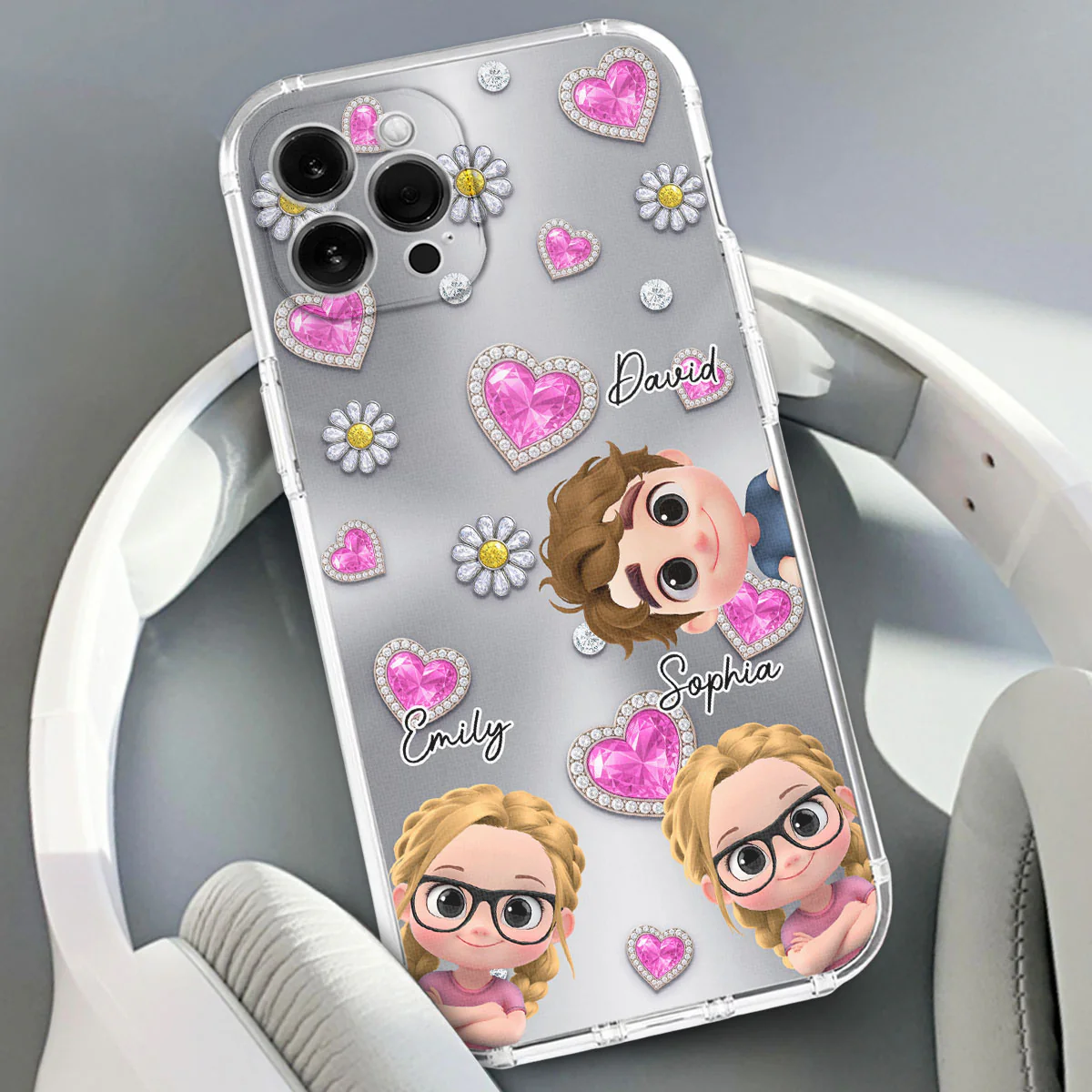 My Lovely Grandkids - Personalized Custom 3D Effect Phone Case - Image 3