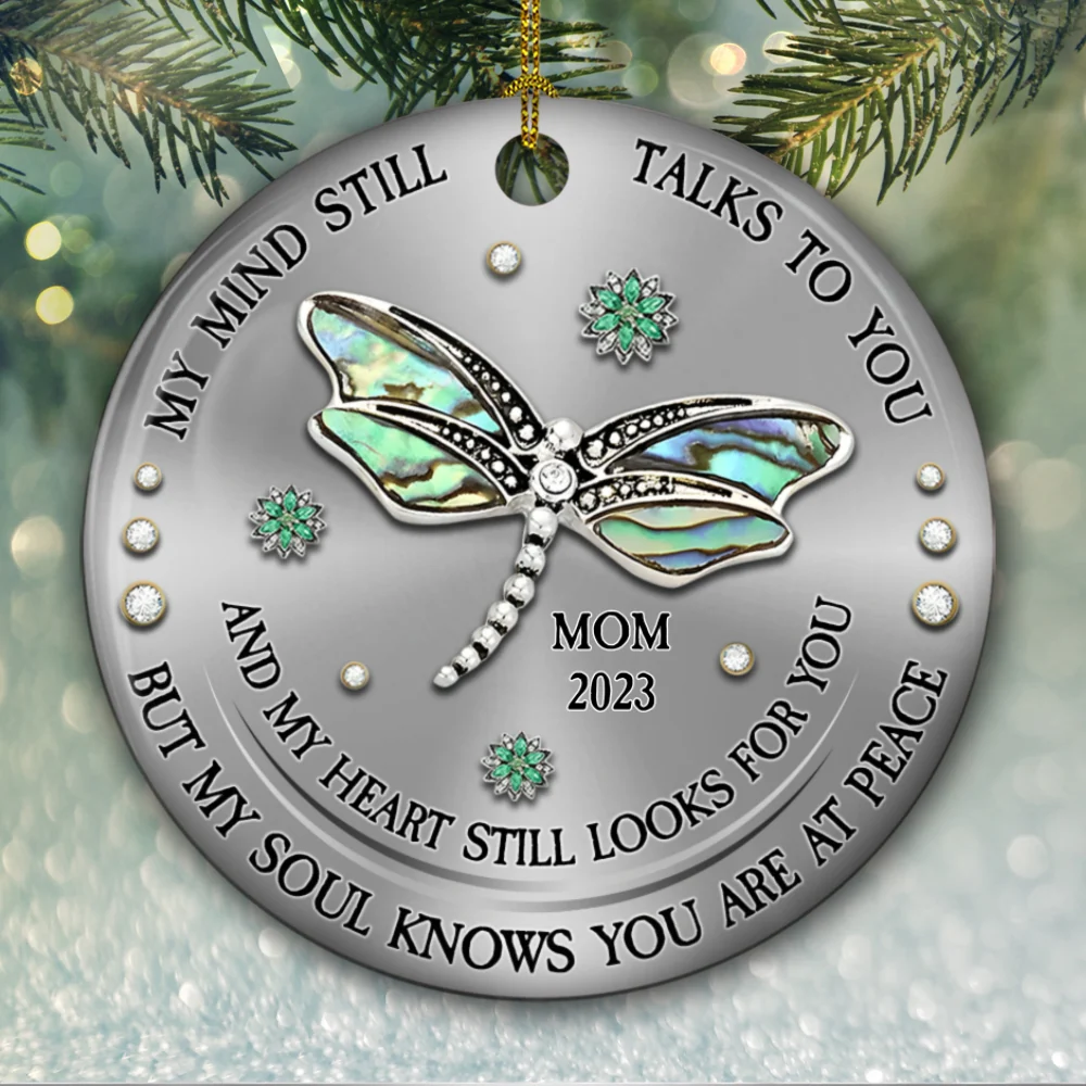 My Mind My Heart My Soul- Personalized Custom Ceramic Ornament - Image 5