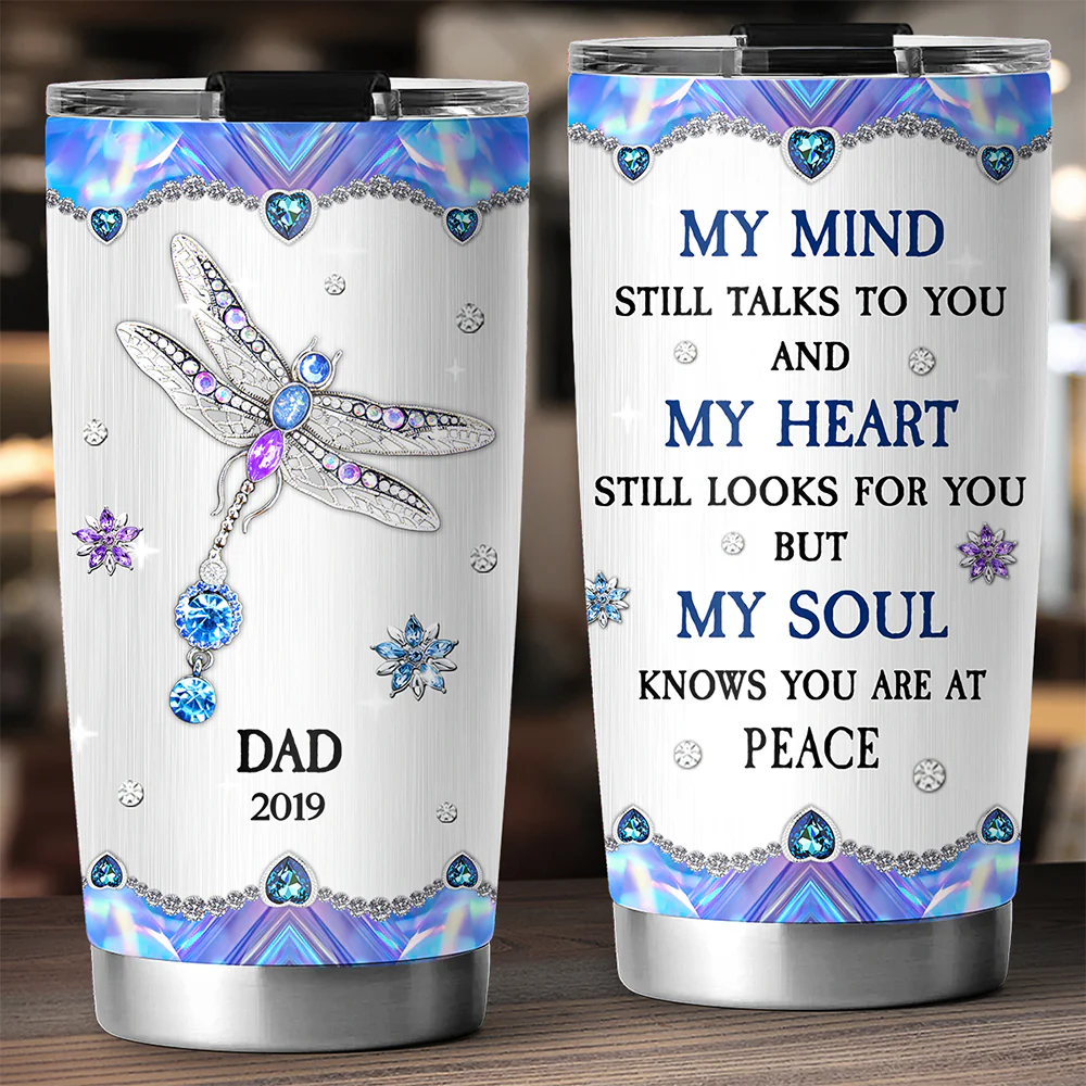 My Mind My Heart My Soul - Personalized Custom Tumbler - Image 2