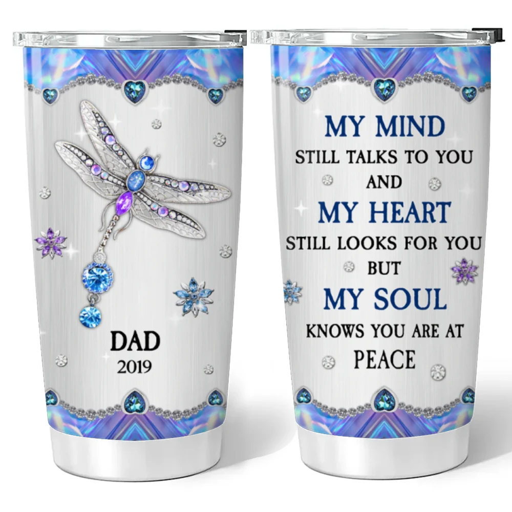 My Mind My Heart My Soul - Personalized Custom Tumbler - Image 6