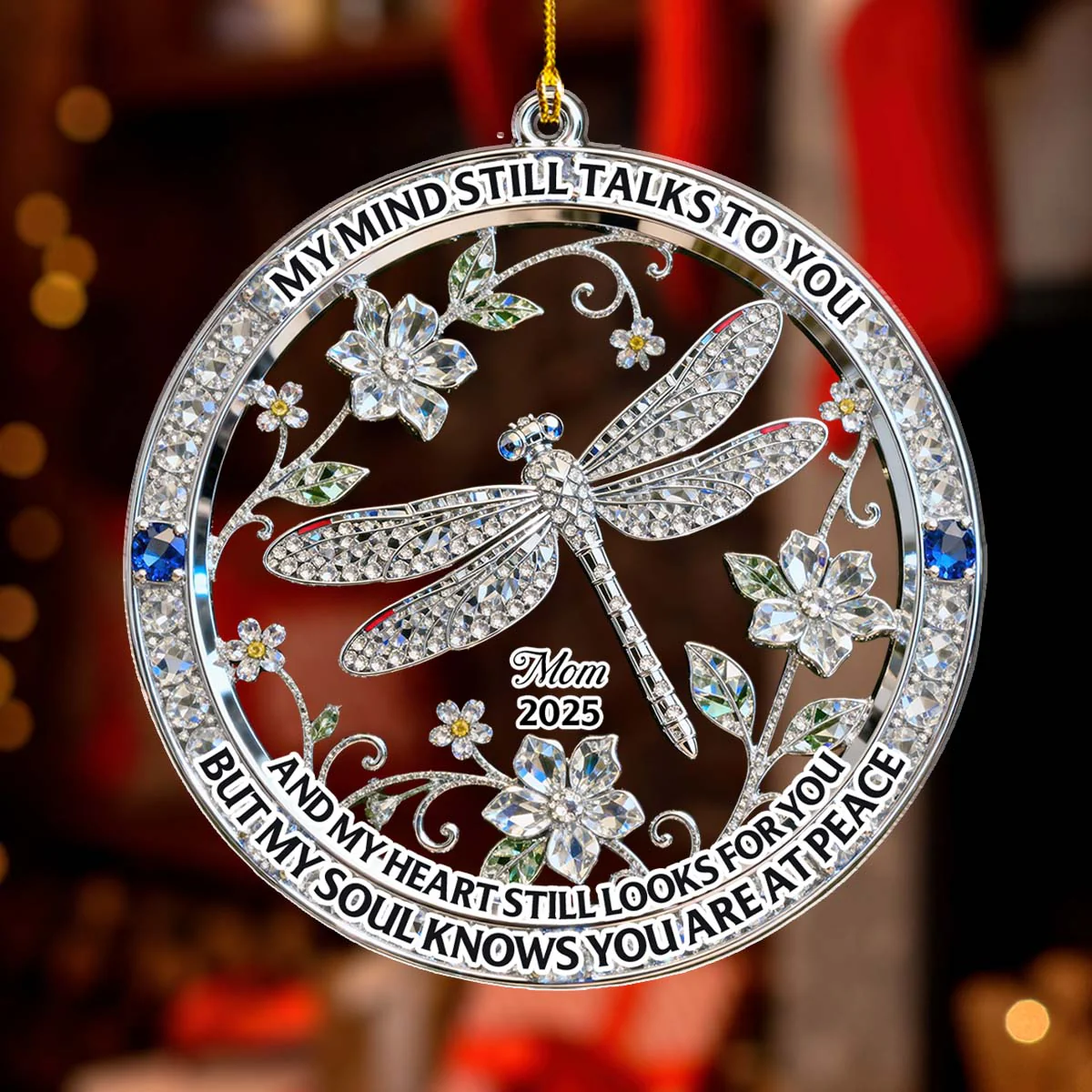 My Mind My Heart - Personalized Custom Acrylic Ornament - Image 2