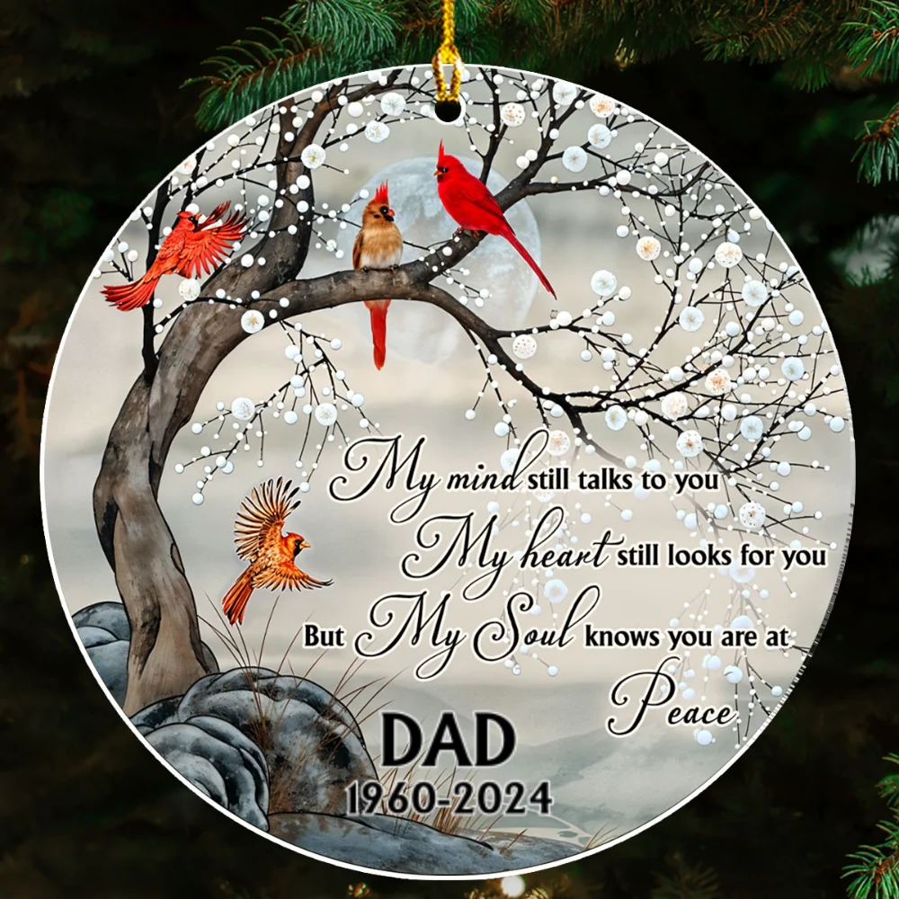 My Mind Still Talks to You - Personalized Custom Acrylic Ornament - Image 5