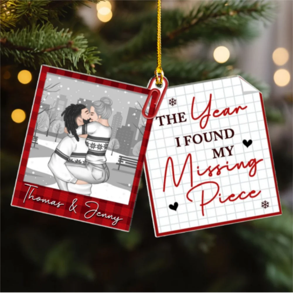 My Missing Piece - Personalized Custom Acrylic Ornament - Image 6
