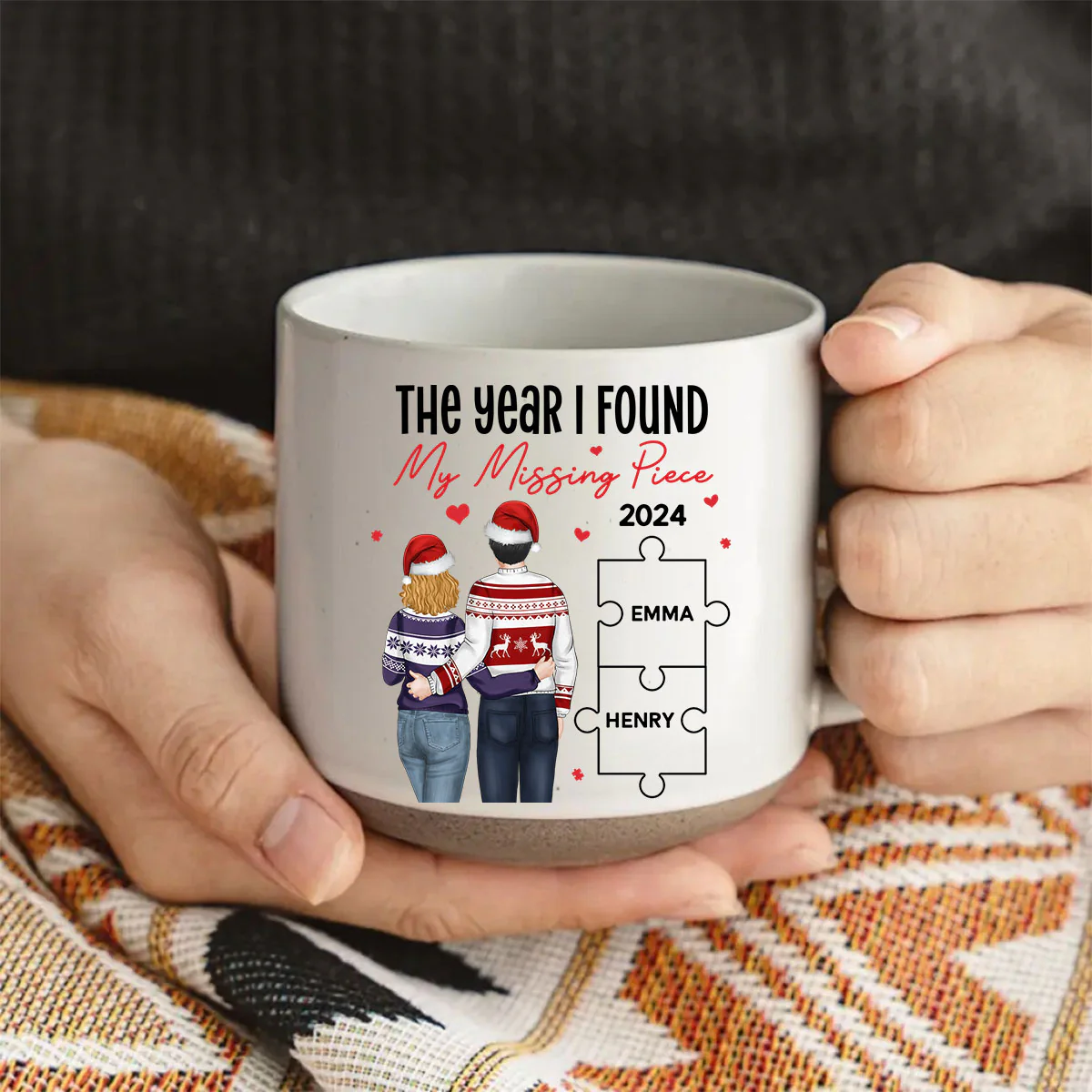 My Missing Piece - Personalized Custom Pottery Mug - Image 2