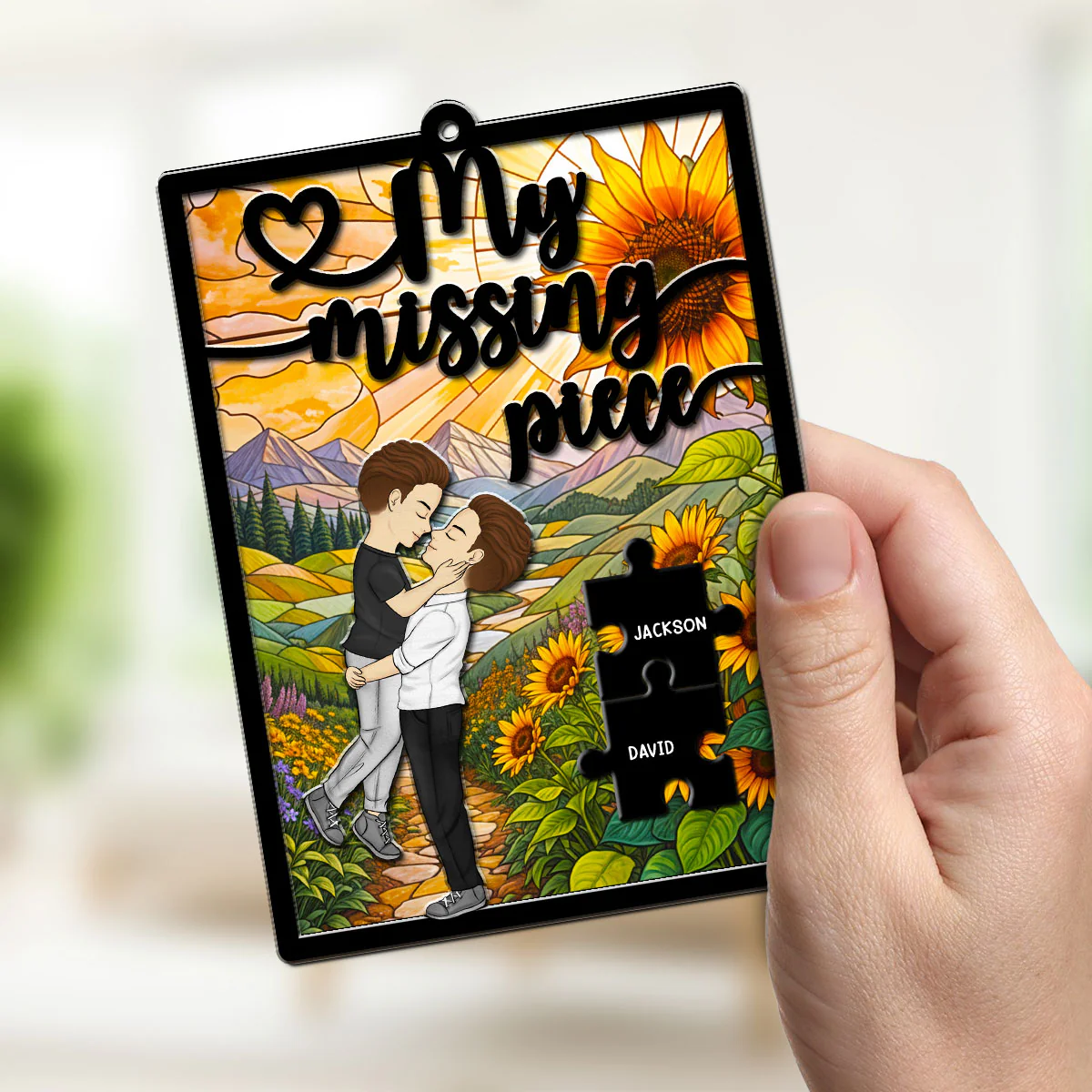 My Missing Piece - Personalized Custom Suncatcher - Image 2