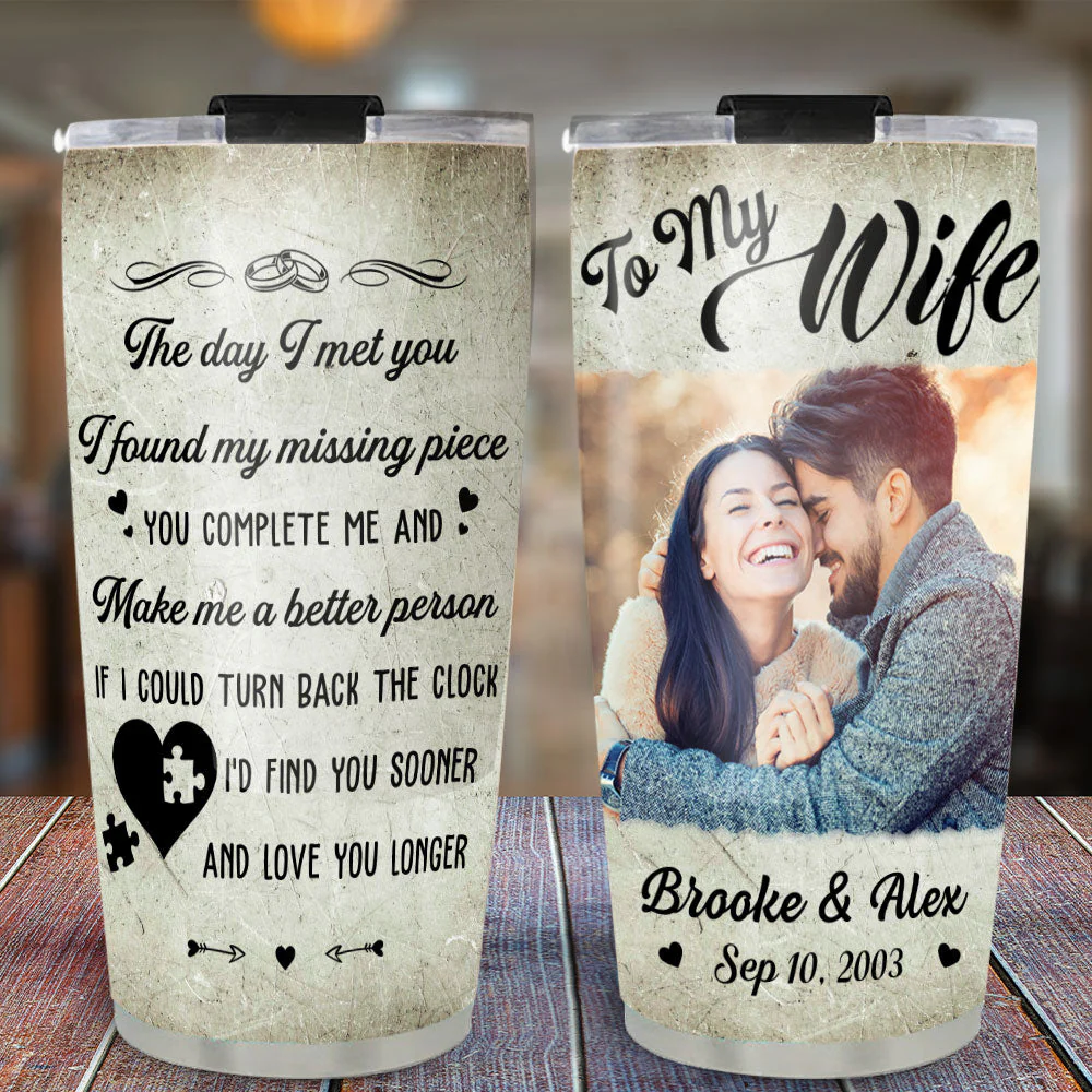 My Missing Piece - Personalized Custom Tumbler - Image 4