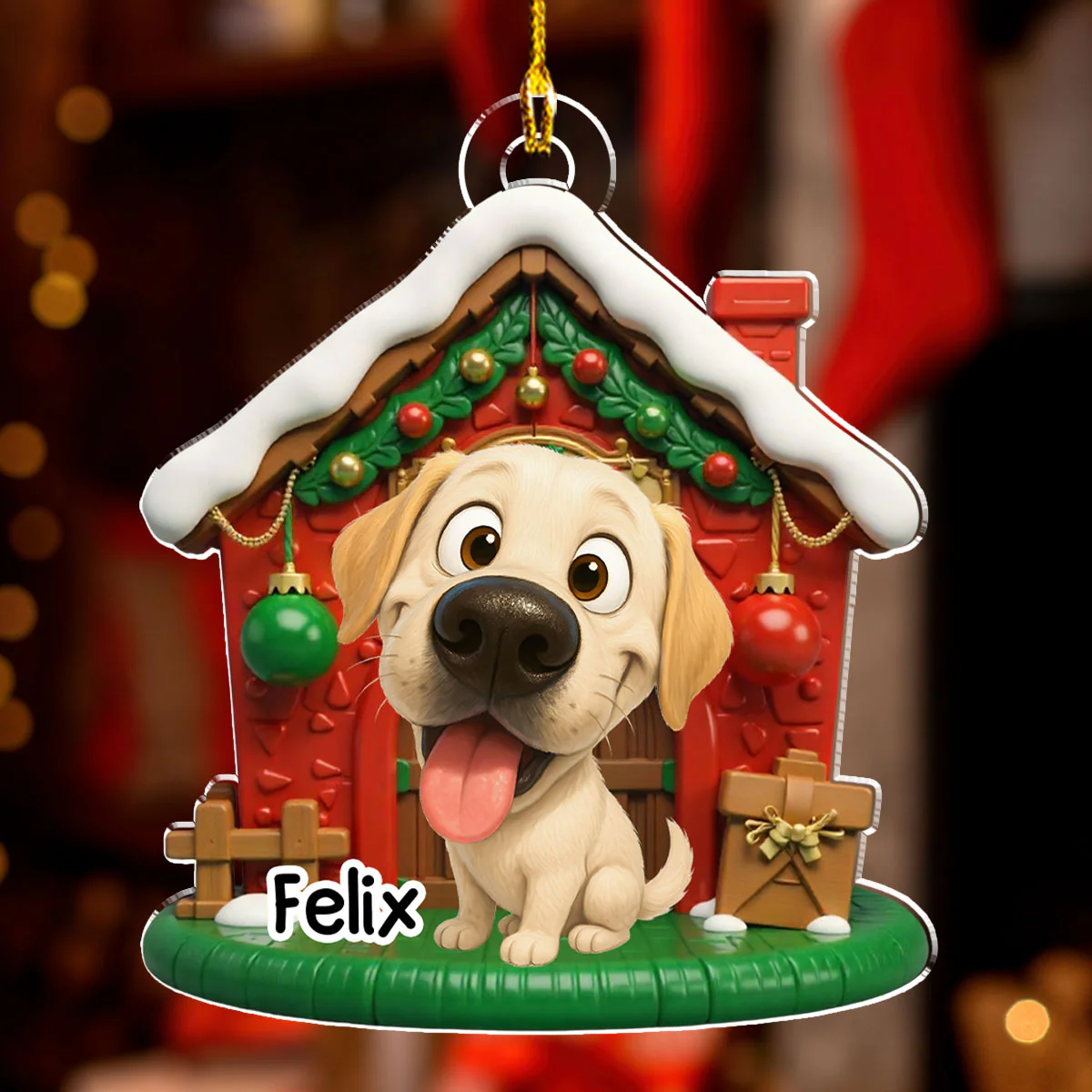 My Own Place - Personalized Custom 3D Effect Acrylic Ornament - Image 3