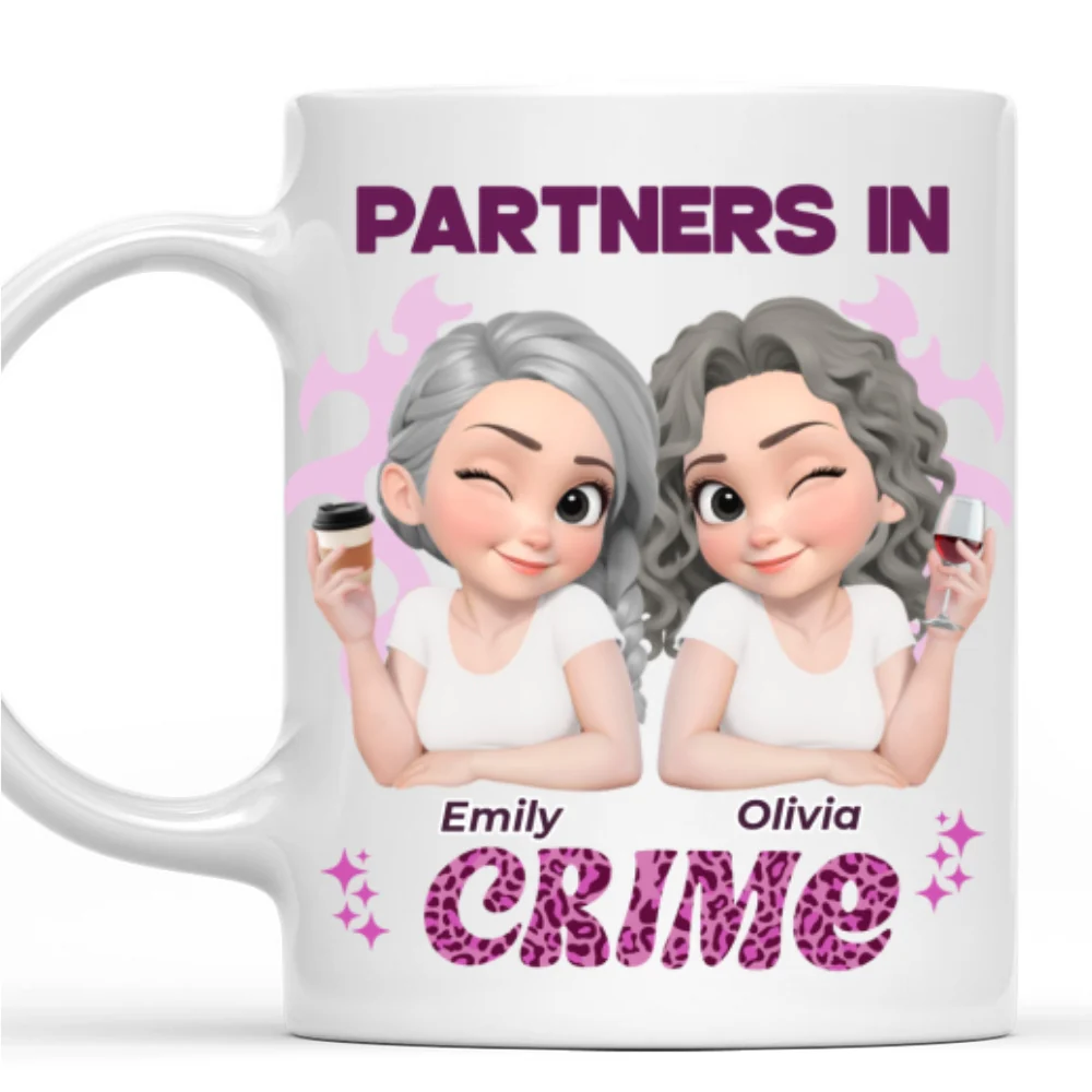 My Partner In Crime - Personalized Custom Coffee Mug - Image 8