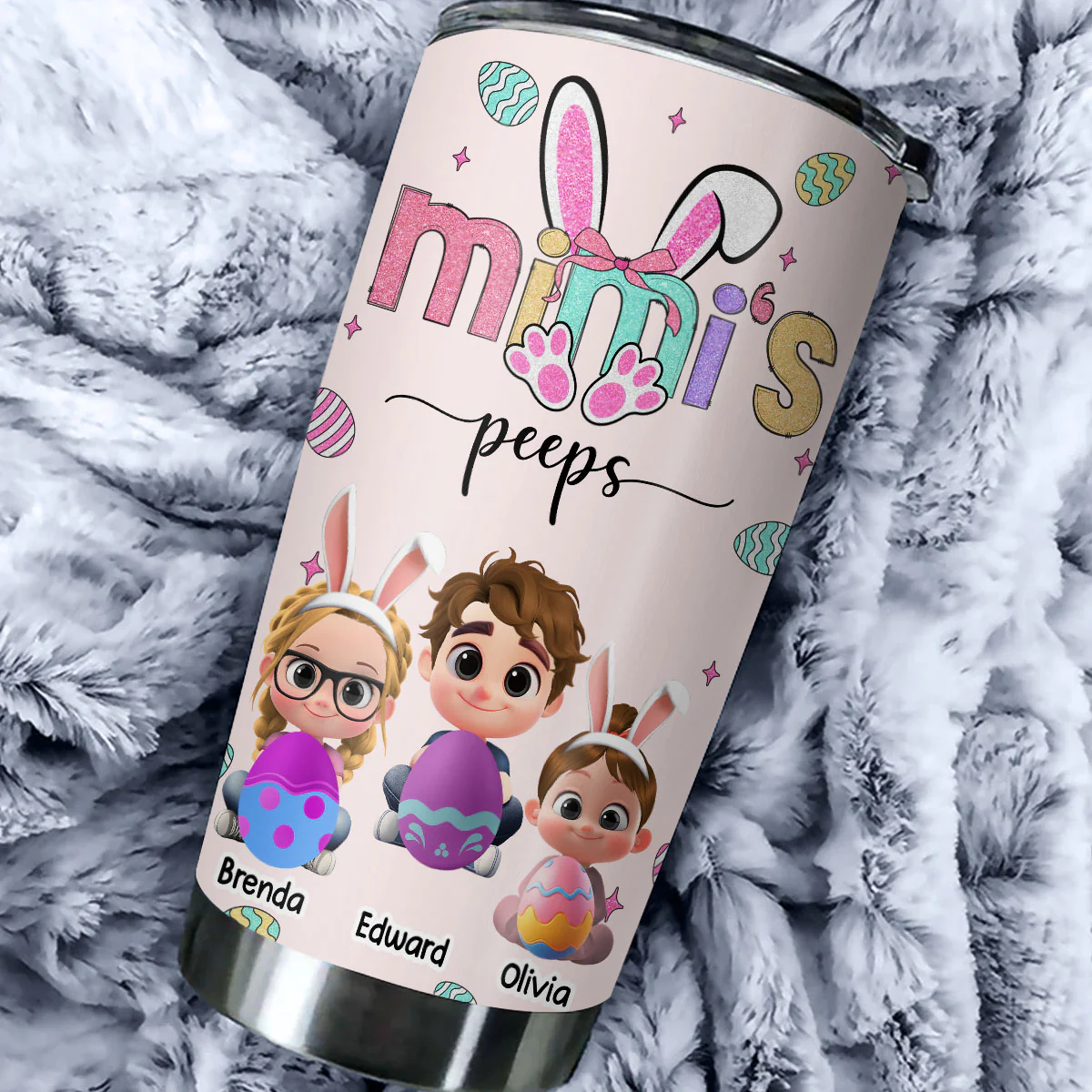 My Peeps Call Me Grandma - Personalized Custom Tumbler - Image 2
